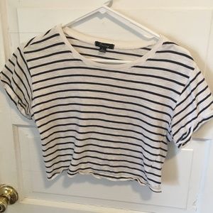 Striped Crop Top tee